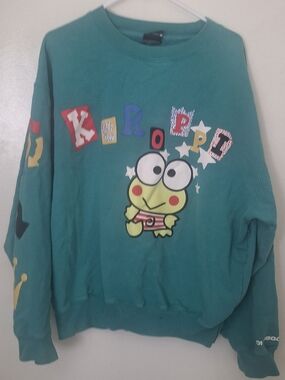 Keroppi Green Cartoon Sweatshirt